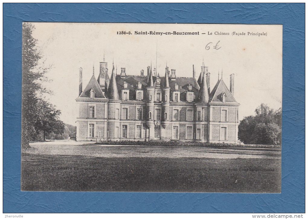 CPA - SAINT REMY En BOUZEMONT - Le Château - Façade Principale - Saint Remy En Bouzemont
