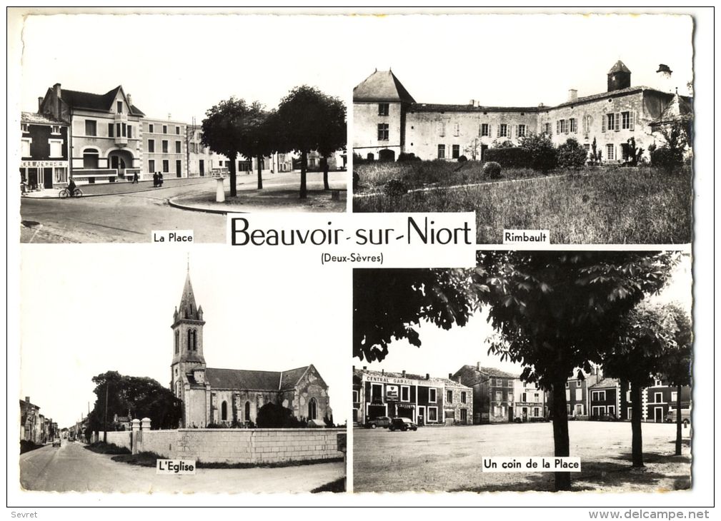 BEAUVOIR   Sur  NIORT -  - 4  Vues   CPM Dentelée - Beauvoir Sur Niort