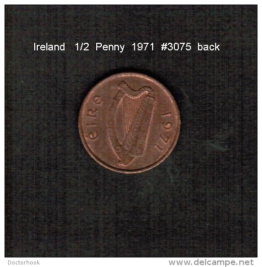 IRELAND    1/2  PENNY  1971  (KM # 19) - Ireland