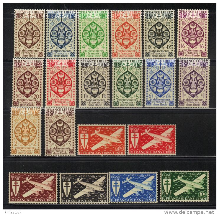 INDE N° 217 à 239 + PA 1 à 6 * - Unused Stamps