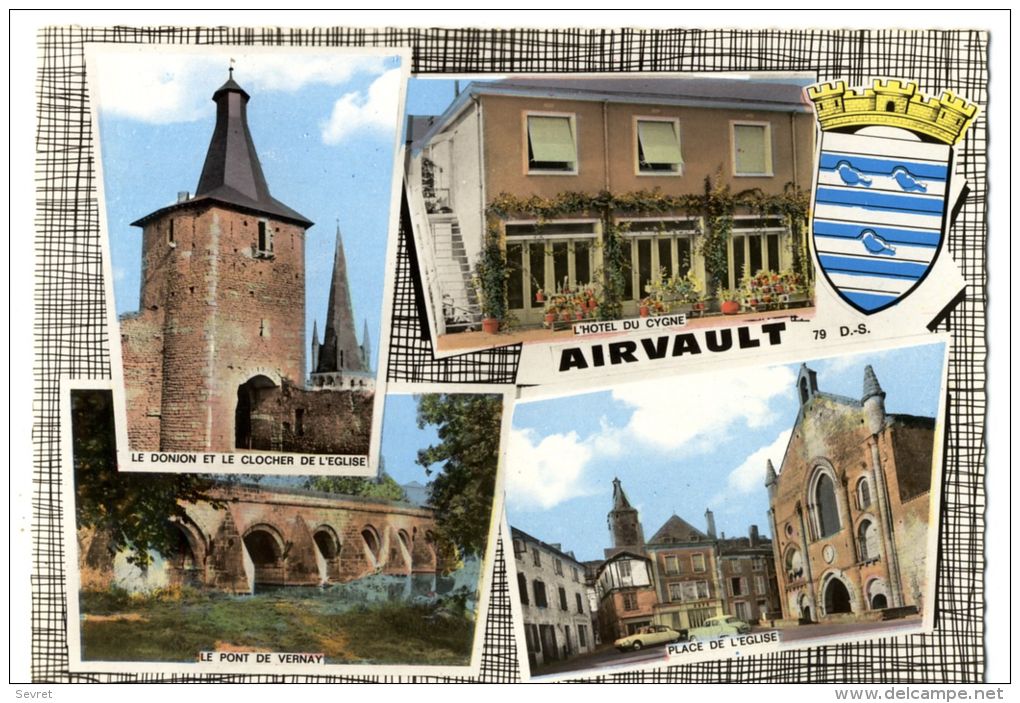 AIRVAULT. -   Multivues.  CPM Dentelée - Airvault