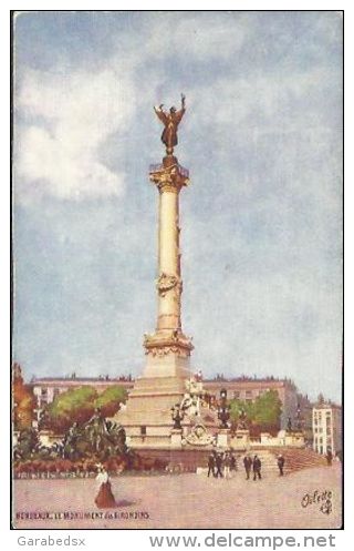 CPA Illustrée De BORDEAUX - Le Monument Des Girondins (Série 101 N°3 Oilette, Raphael Tuck). - Bordeaux