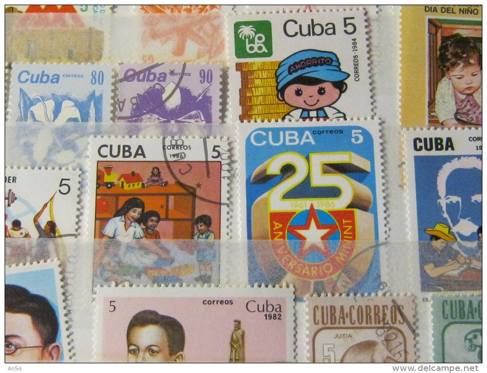 PETIT LOT CUBA OBLITERES - Collections, Lots & Series