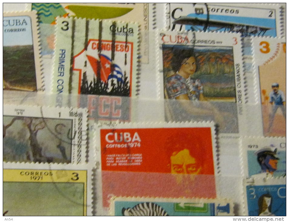 PETIT LOT CUBA OBLITERES - Collections, Lots & Series