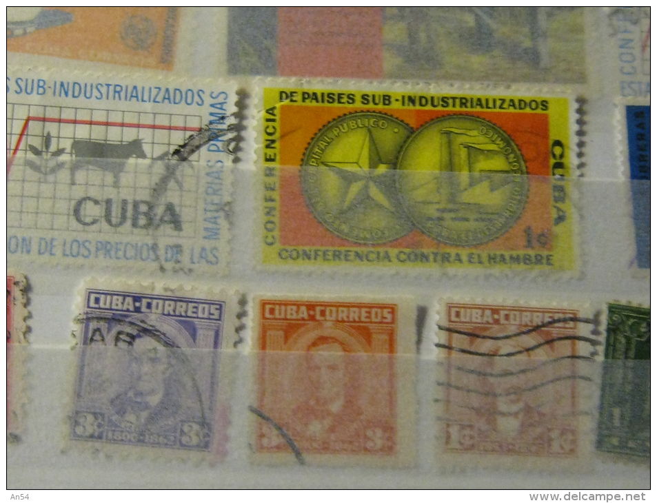 PETIT LOT CUBA OBLITERES - Collections, Lots & Series