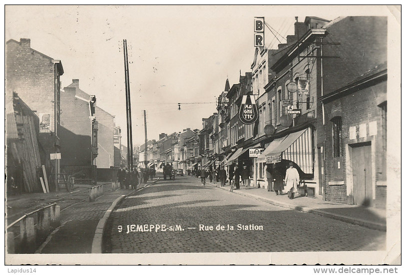 P P 947/ C  P A   BELGIQUE -JEMEPPE S/M. RUE DE LA STATION - Jemeppe-sur-Sambre