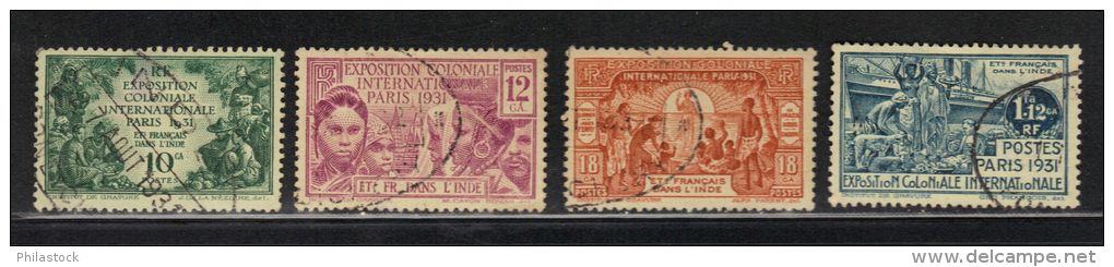 INDE N° 105 à 108 Obl. - Used Stamps