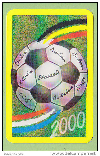 Jeu 52 Cartes FOOTBALL : Championnat D'Europe 2000. Carta Mundi. 3 Scans - Cartes à Jouer Classiques