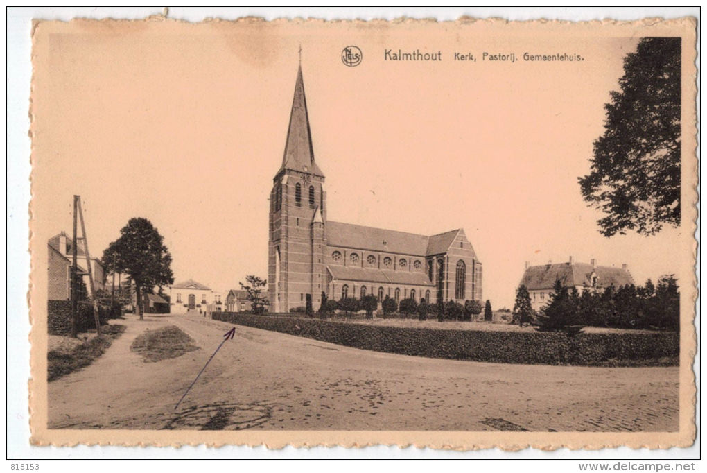 Kalmthout : Kerk,Pastorij,Gemeentehuis - Kalmthout