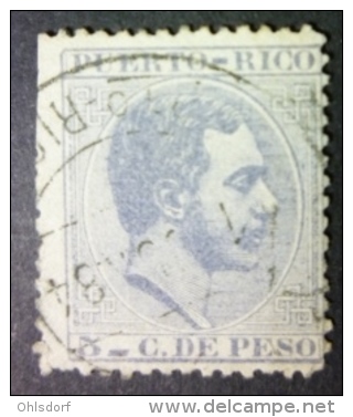 PUERTO RICO 1882-84: Edifil / YT 65, O - FREE SHIPPING ABOVE 10 EURO - Puerto Rico