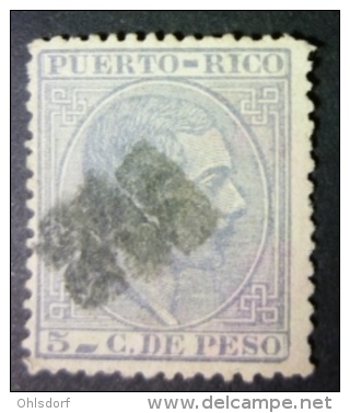 PUERTO RICO 1882-84: Edifil / YT 65, O - FREE SHIPPING ABOVE 10 EURO - Puerto Rico