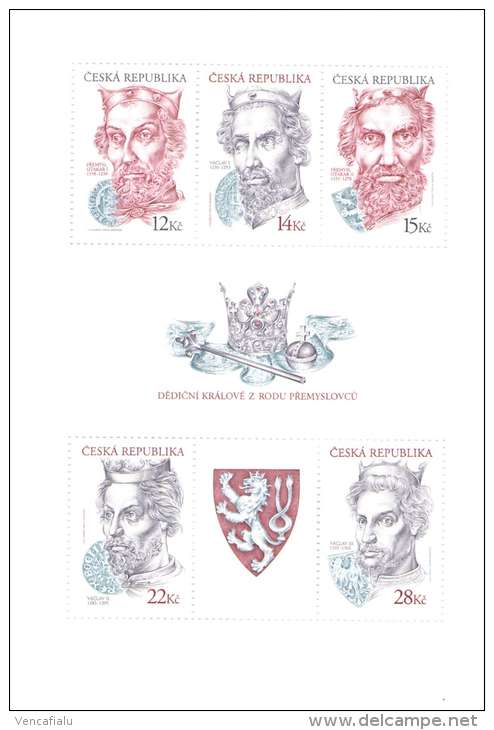 Czech Rulers, MS, MNH - Blocks & Sheetlets