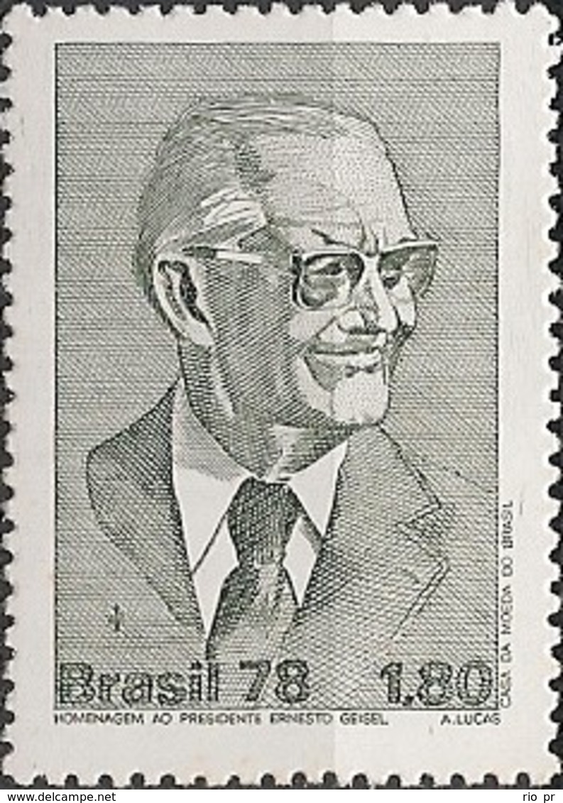 BRAZIL - ERNESTO GEISEL (1908-1996), BRAZILIAN PRESIDENT 1978 - MNH - Neufs