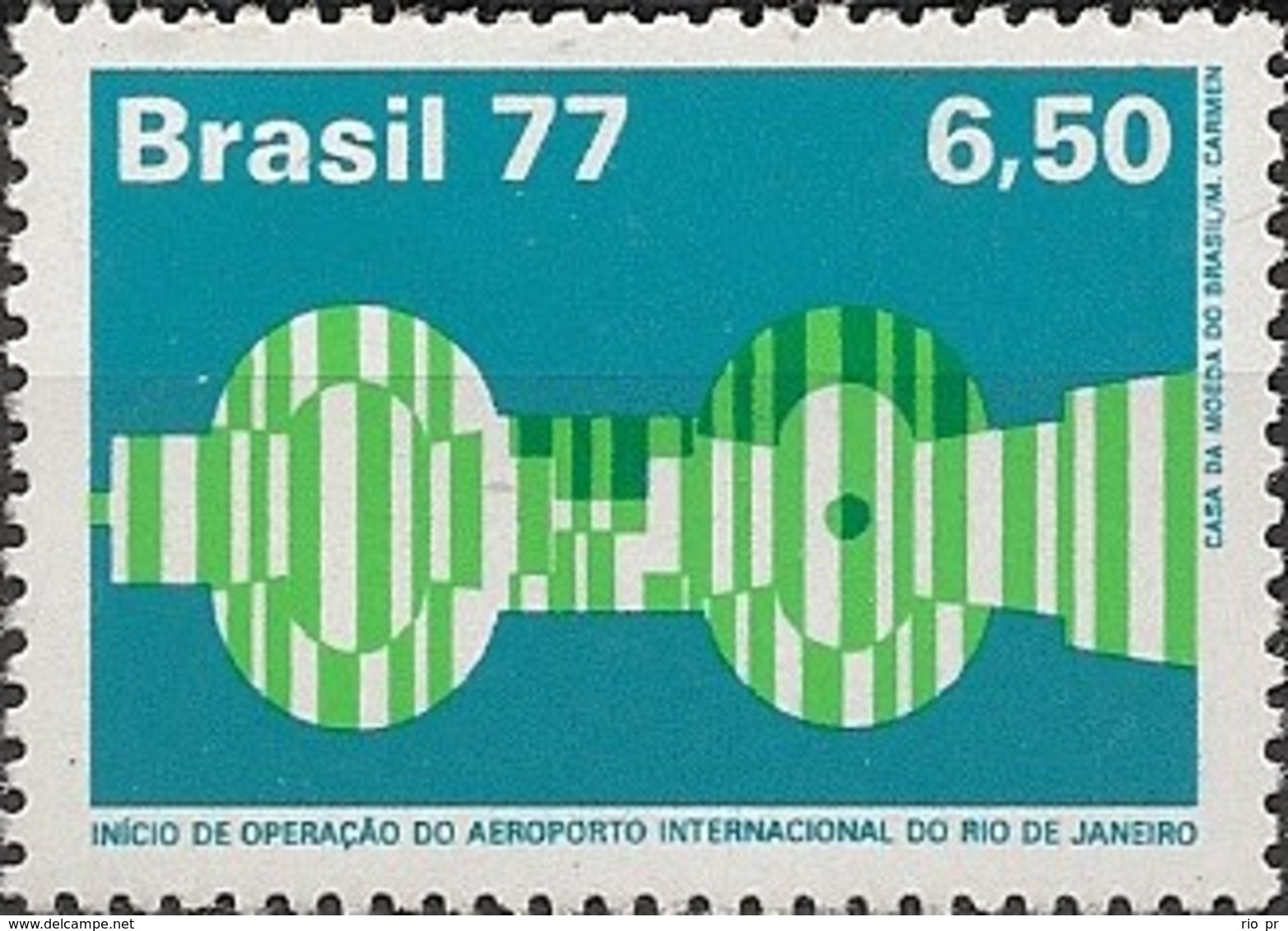 BRAZIL - RIO DE JANEIRO INTERNATIONAL AIRPORT 1977 - MNH - Unused Stamps