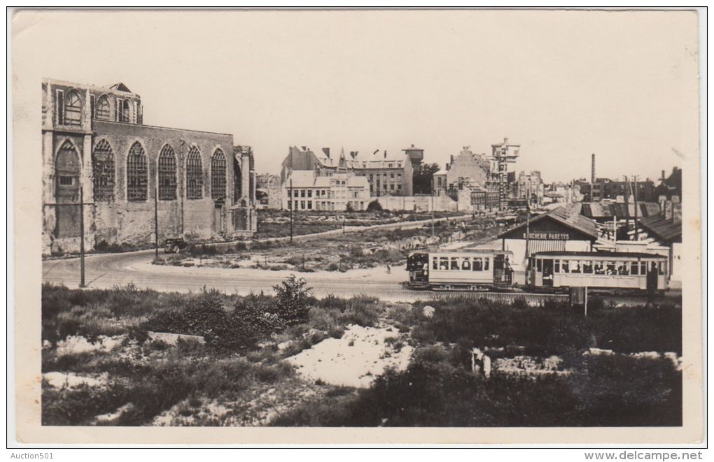 19690g DUNKERQUE - Tram - Rue Du Président Poincaré - Aprés Guerre 1939 - 45 - Carte Photo - Dunkerque