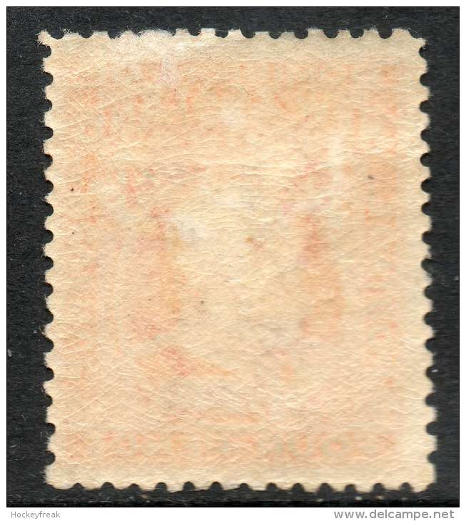 New Zealand 1910 - 4d Orange P14 (line) SG396 MH Cat £22 For HM SG2020 - MUST See Scans & Description Below - Ongebruikt