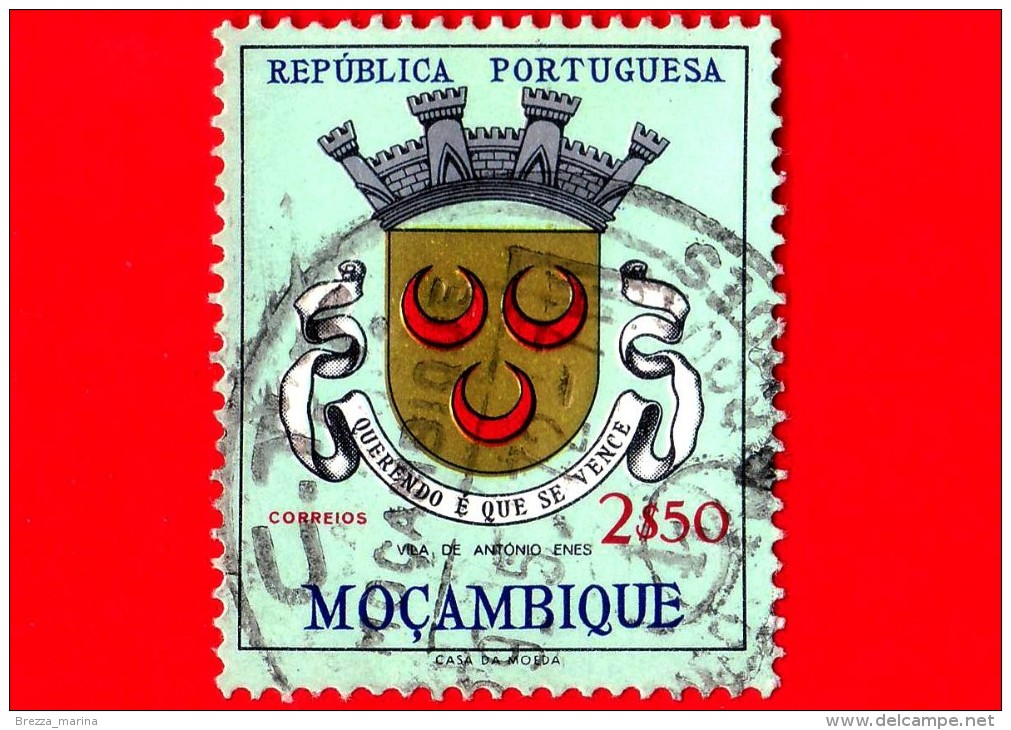 MOZAMBICO - Usato -  1961 - Stemma Della Città Di Vila Antonio Enes - 2.50 - Mozambique