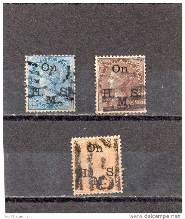 INDE 1874-82 O - 1858-79 Compagnie Des Indes & Gouvernement De La Reine