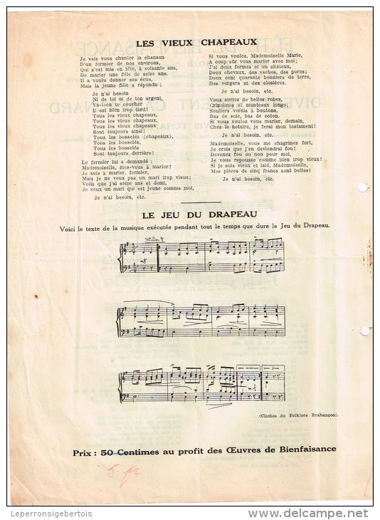 Partition Les Vis Tchapias Chanson Répendue Vers 1850 Dans Tout Le Pays Wallon - Partitions Musicales Anciennes