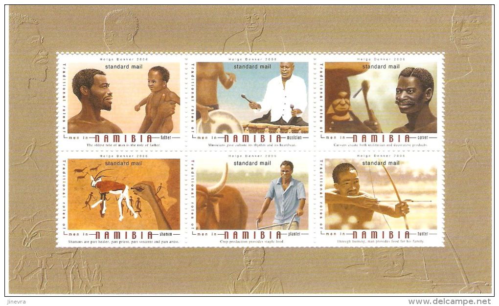 NAMIBIA SET 1 "TRADITIONAL ROLES OF MAN" 2006 NEW - Namibia (1990- ...)