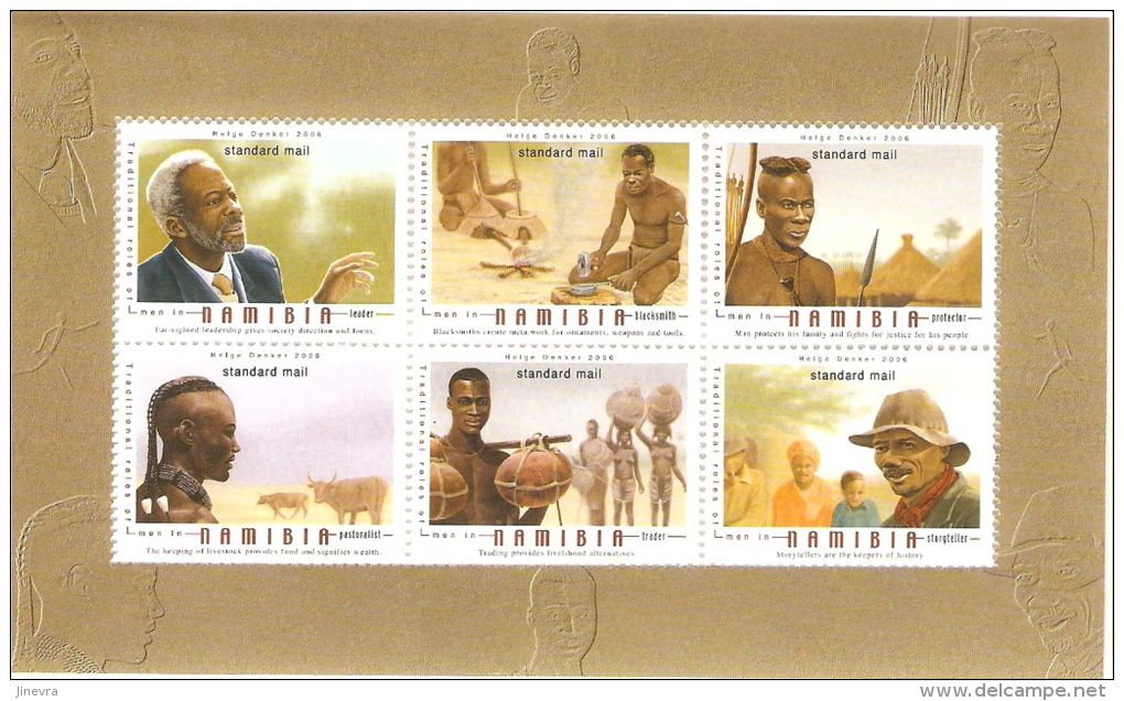 NAMIBIA SET 2 "TRADITIONAL ROLES OF MAN" 2006 NEW - Namibia (1990- ...)