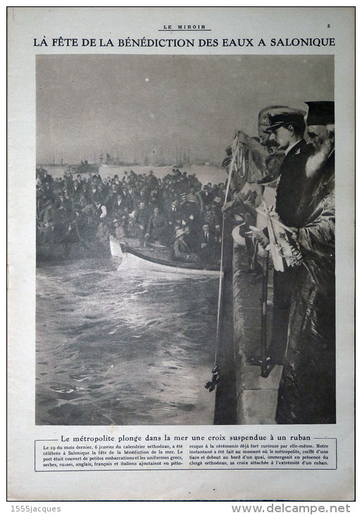 LE MIROIR N° 170 / 25-02-1917 GRADO ADRIATIQUE TSF SALONIQUE DANNEMARIE LYAUTEY KUT-EL-AMARA CALIFORNIA PÉLOPONÈSE - Guerra 1914-18