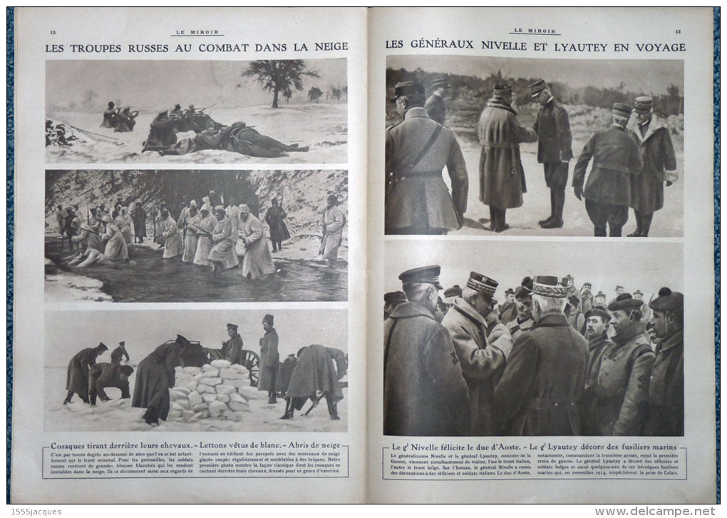 LE MIROIR N° 170 / 25-02-1917 GRADO ADRIATIQUE TSF SALONIQUE DANNEMARIE LYAUTEY KUT-EL-AMARA CALIFORNIA PÉLOPONÈSE