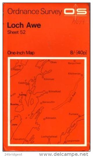 Ordnance Survey Loch Awe Sheet  52 - Topographical Maps