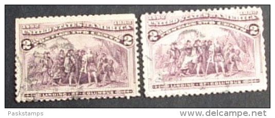 Columbian Stamps 1893 P/41/53 - Used Stamps