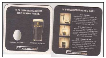 Guinness , Du Bist Was Du Trinkst - So Ist Ihr Guiness Wie Aus Dem Ei Gepellt - Sous-bocks