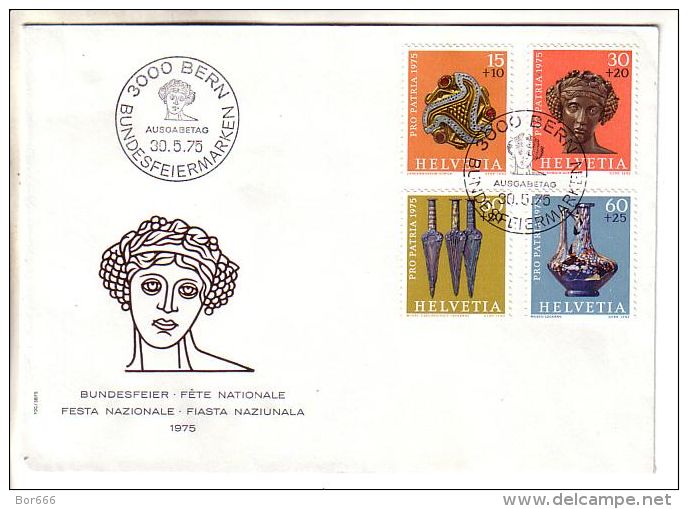 GOOD SWITZERLAND FDC 1975 - PRO PATRIA - Lettres & Documents