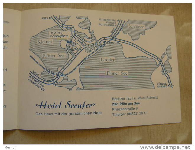 Deutschland - Hotel Seeufer - Plön Am See - Advertising Paper Item  D112890 - Plön