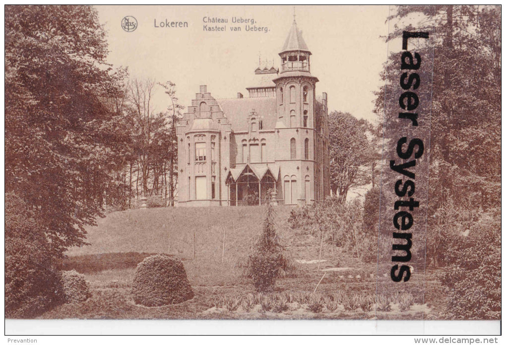 LOKEREN - Château Ueberg - Kasteel Van Ueberg  - Superbe Carte - Lokeren