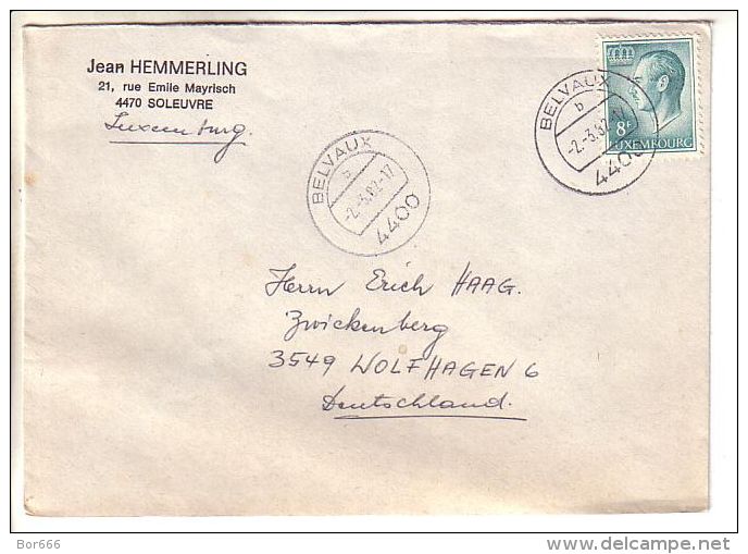 GOOD LUXEMBOURG Postal Cover To GERMANY 1982 - Good Stamped: Duke - Briefe U. Dokumente