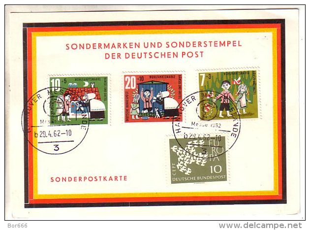 GERMANY Sonderpostkarte 1962 - Grimm ; Europa - Postkaarten - Gebruikt