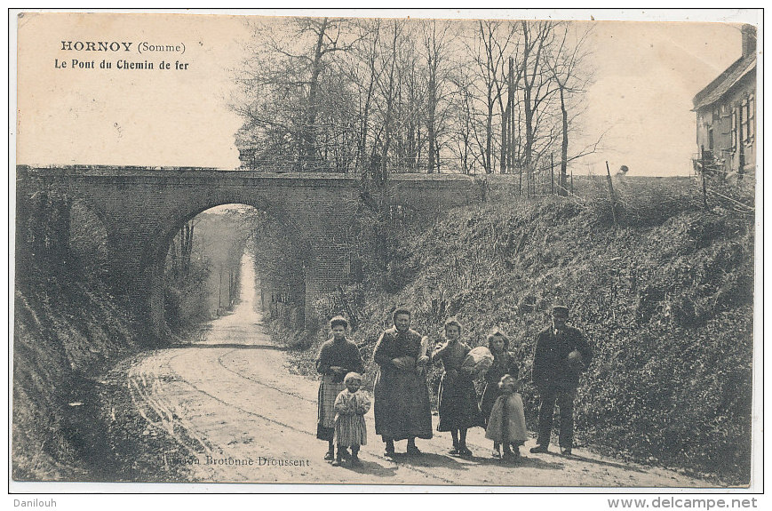 80 // HORNOY Le Pont Du Chemin De Fer   ANIMEE - Hornoy Le Bourg