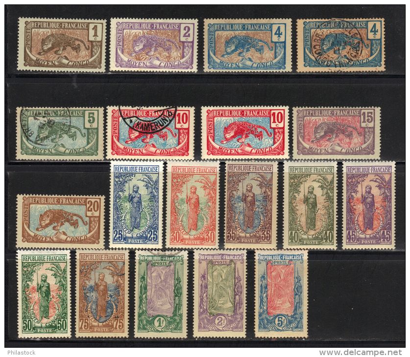 CONGO N° 48 à 64 * / Obl. - Unused Stamps