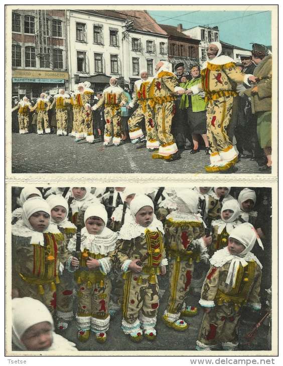 Binche - Le Carnaval - 9 Cartes ( Cortège, Tenue Du Matin ,petits Gilles,rondeau , Etc … ) - Epoque : Années 50 - Binche