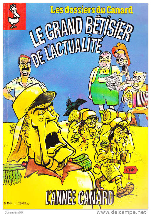 CANARD ENCHAINE DOSSIERS LE GRAND BETISIER DE L'ACTUALITE N°38 1990 - Humour