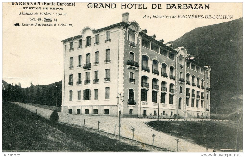 CPA 31 BARBAZAN GRAND HOTEL DE BARBAZAN - Barbazan