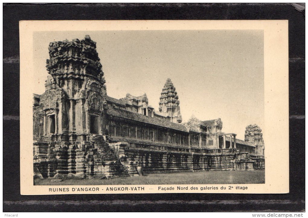 43792    Cambogia,    Ruines  D"Angkor  -  Angkor-Vath  -  Facade  Nord  Des  Galeries  Du  2e Etage,  NV - Cambogia