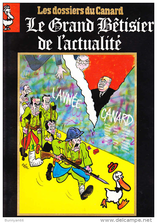 CANARD ENCHAINE DOSSIERS LE GRAND BETISIER DE L'ACTUALITE N°34 1989 - Humour