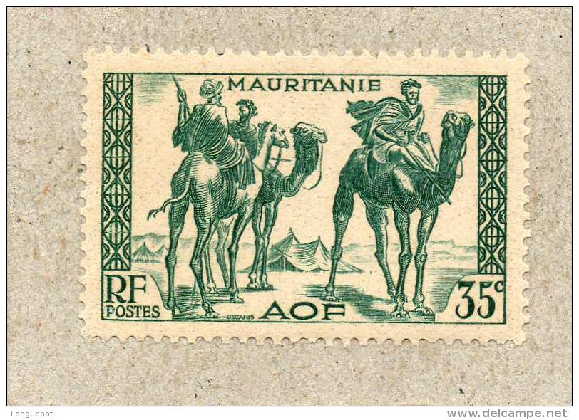 MAURITANIE : Méharistes- Chameau - Timbres Gravés - Unused Stamps