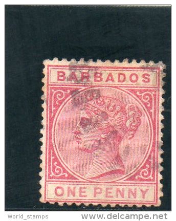 BARBADOS 1882-6 O - Barbados (...-1966)