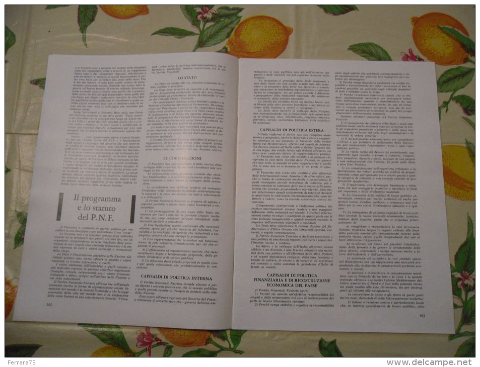 WW2 STORIA DEL FASCISMO ENZO BIAGI N.6 1964 LO STATUTO E GLI UOMINI DEL PARTITO NAZIONALE FASCISTA - Autres & Non Classés
