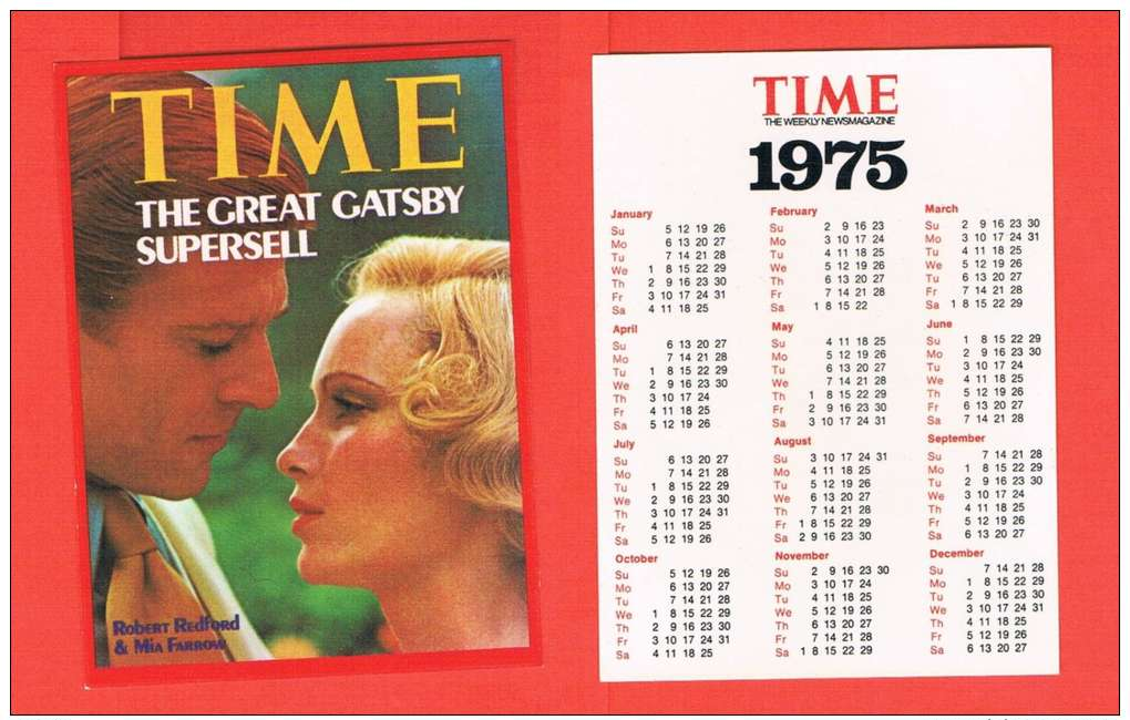 Petit Calendrier , Couverture Du TIME 1975 - Petit Format : 1971-80