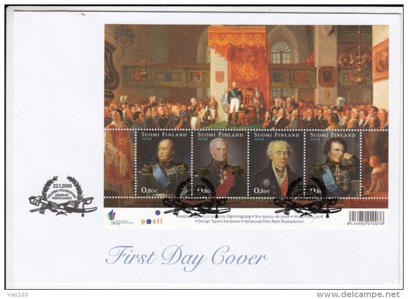 KINGS, NATIONAL GATHERING, COVER FDC, 2009, FINLAND - FDC