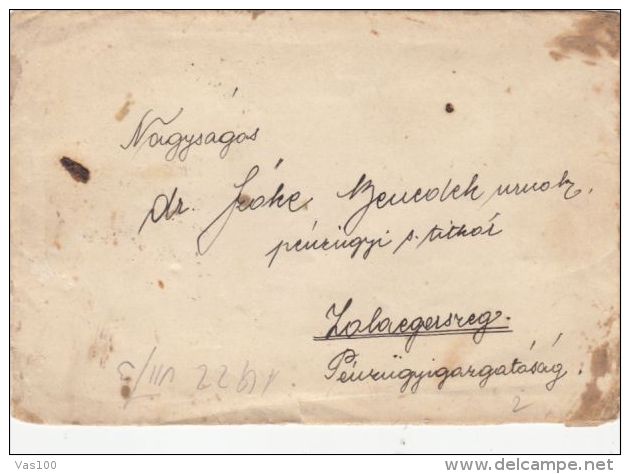 MOWING, STAMP ON COVER, 1922, HUNGARY - Briefe U. Dokumente