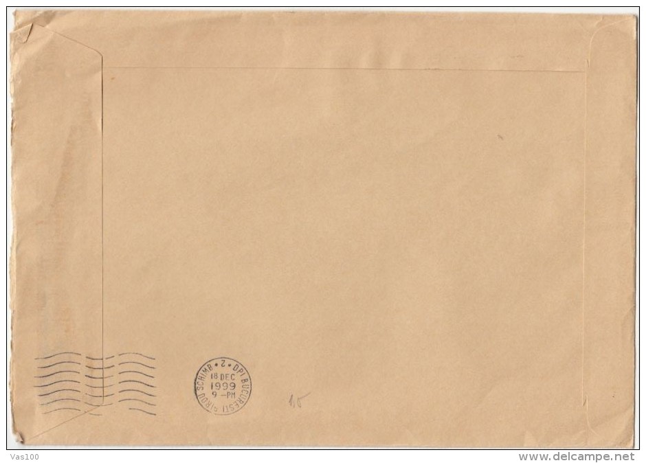 PRE PAID ROTTERDAM, RETURN ADRESS METERMARK, MACHINE STAMPS ON COVER, 1999, NETHERLANDS - Cartas & Documentos