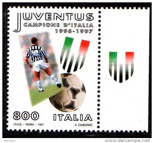 PIA -  ITALIA -  1997  : Campionato Italiano Di Calcio 1996-97 - Scudetto Alla Juventus Con Appendice-   (SAS  2288) - 1991-00: Nieuw/plakker